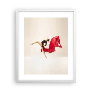 Plagát v bielom ráme - Červené a čierne - 40x50 cm