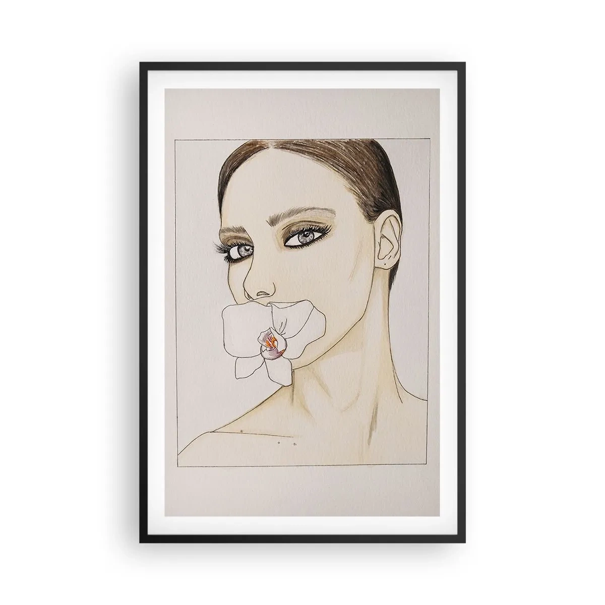 Plagát v čiernom ráme - Symbol elegancie a krásy - 61x91 cm