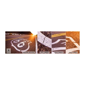 Vzorka Fototapeta Standard Eco - Slávna cesta 66 - USA, Automobilový priemysel, Cesta 66 - 100x30 cm