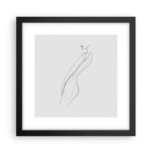 Plagát v čiernom ráme - Iba sľub - 30x30 cm