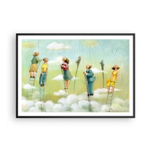 Plagát v čiernom ráme - Za svojim snom - 100x70 cm