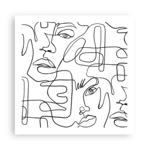 Plagát - V spletených emóciách - 60x60 cm