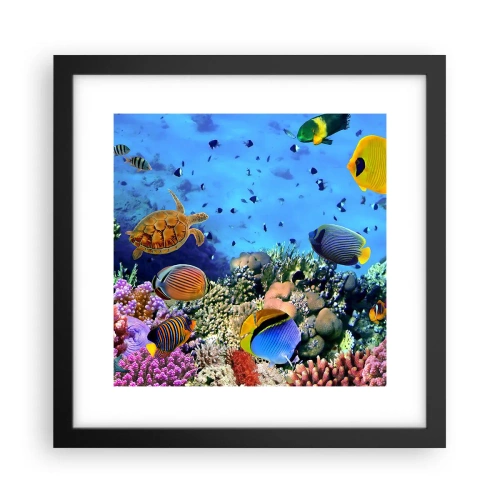 Plagát v čiernom ráme - Čo vieme o živote… - 30x30 cm