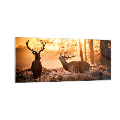 Obraz na skle - Sen poľovníka - 100x40 cm