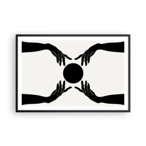 Plagát v čiernom ráme - Tajné znamenie - 91x61 cm