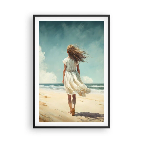 Plagát v čiernom ráme - Smerom ku slnku a vetru - 61x91 cm