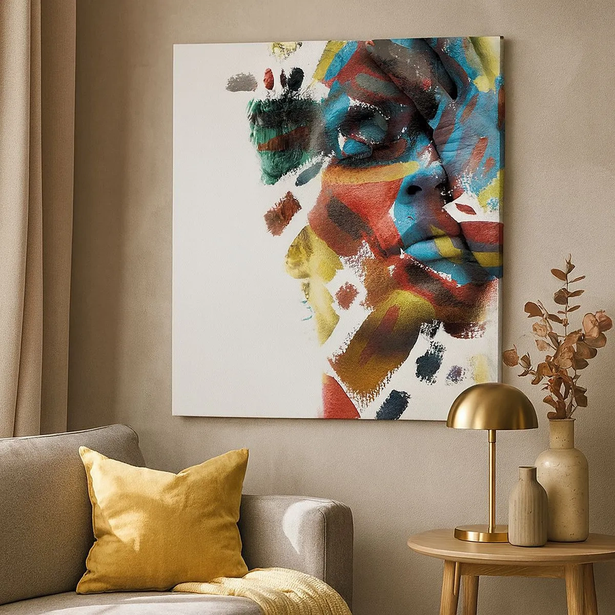Obraz na plátne - Pestrá osobnosť - 30x30 cm