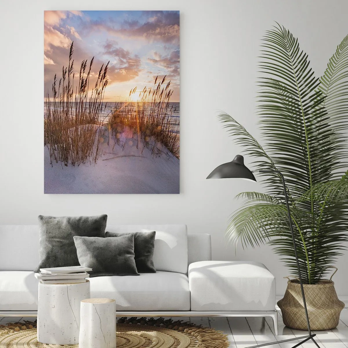 Obraz na skle - Rozlúčka so slnkom a vetrom - 50x70 cm