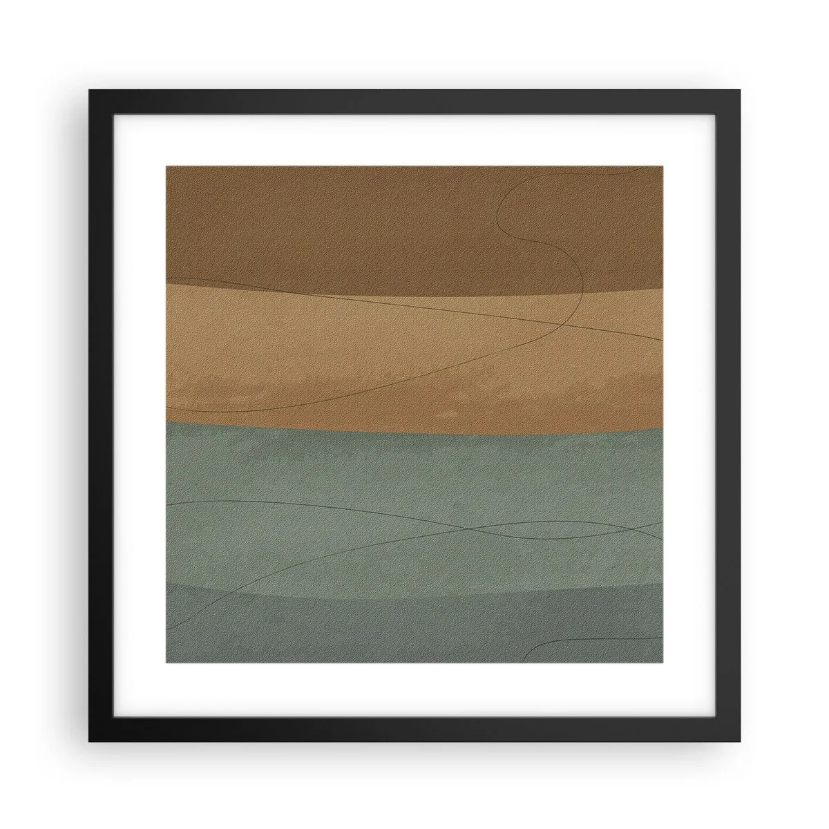 Plagát v čiernom ráme - Horizontálna kompozícia - 40x40 cm