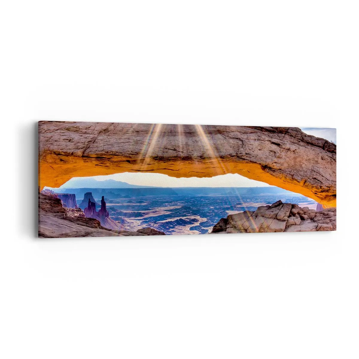 Obraz na plátne - Skalnou bránou - 90x30 cm