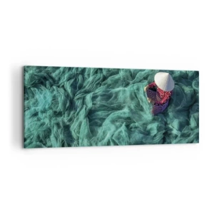 Obraz na plátne - V mori sietí - 120x50 cm