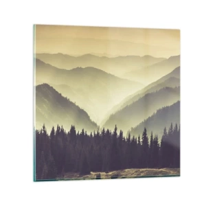 Obraz na skle - Za siedmimi horami… - 60x60 cm