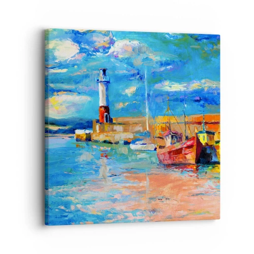 Obraz na plátne - Popoludní v dúhovom zálive - 30x30 cm