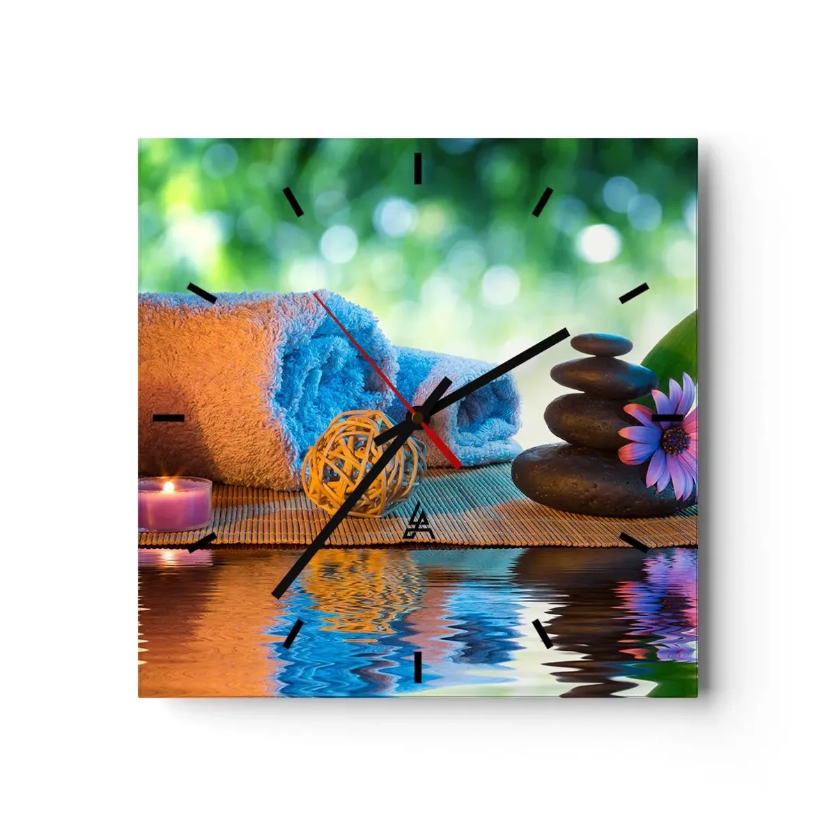 Nástenné hodiny - Čas pre telo - 40x40 cm