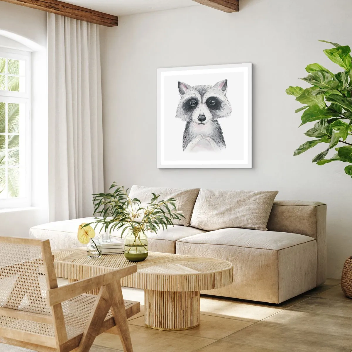 Plagát v bielom ráme - Chvíľa dojatia - 40x40 cm