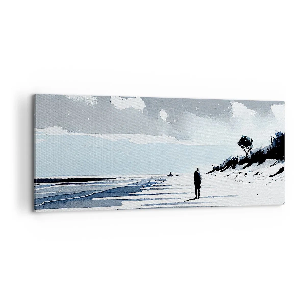 Obraz na plátne - O samote - 100x40 cm