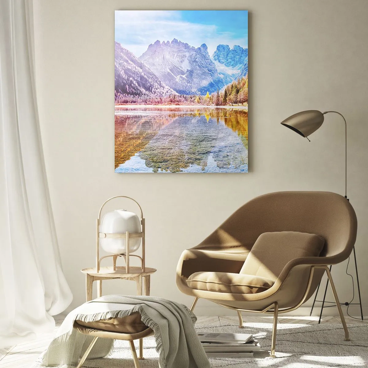 Obraz na skle - A v horách už je jeseň - 50x70 cm
