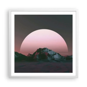 Plagát v bielom ráme - V susednej galaxii - 60x60 cm