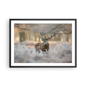 Plagát v čiernom ráme - Svieže ráno - 70x50 cm