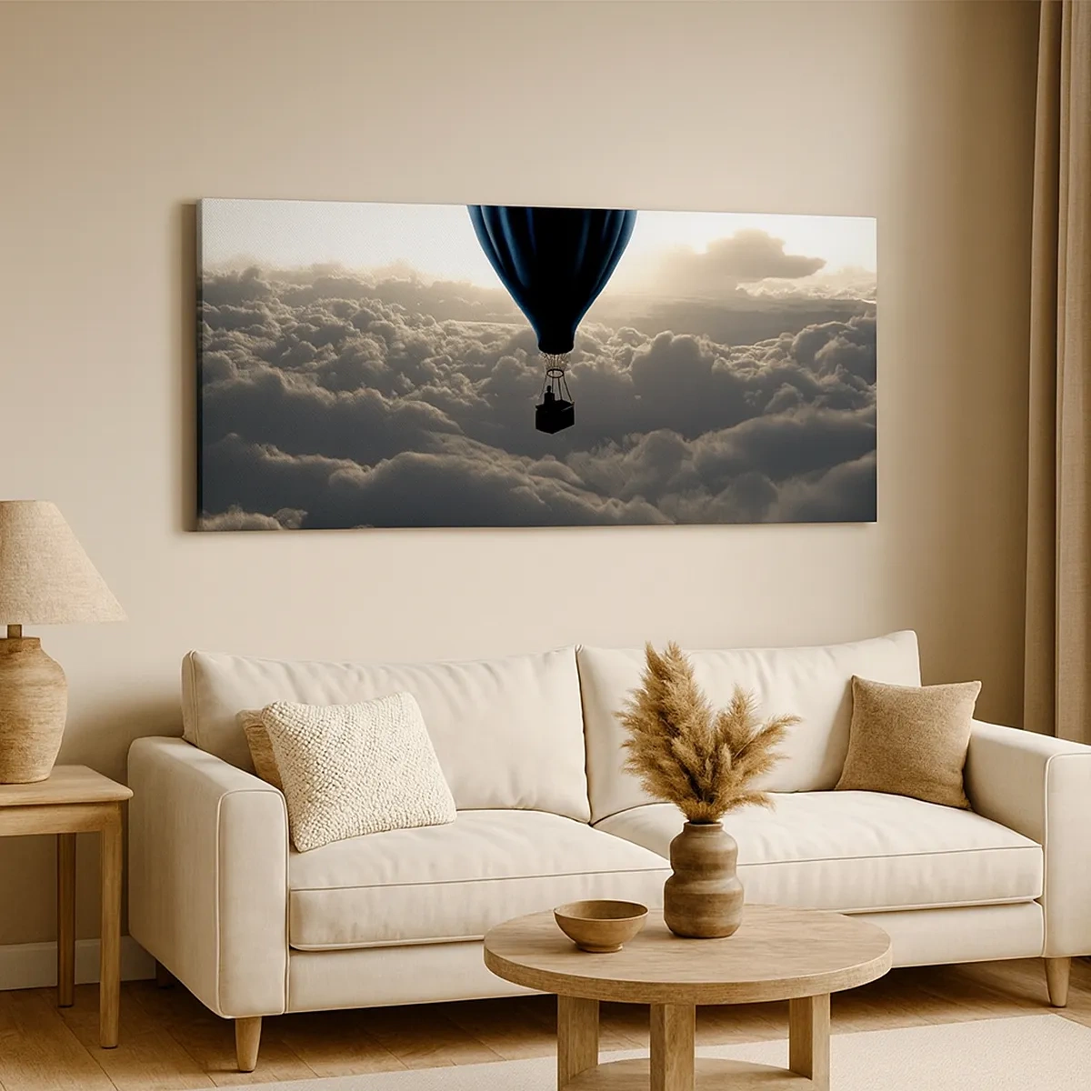 Obraz na plátne - Pútnik nad oblakmi - 30x30 cm