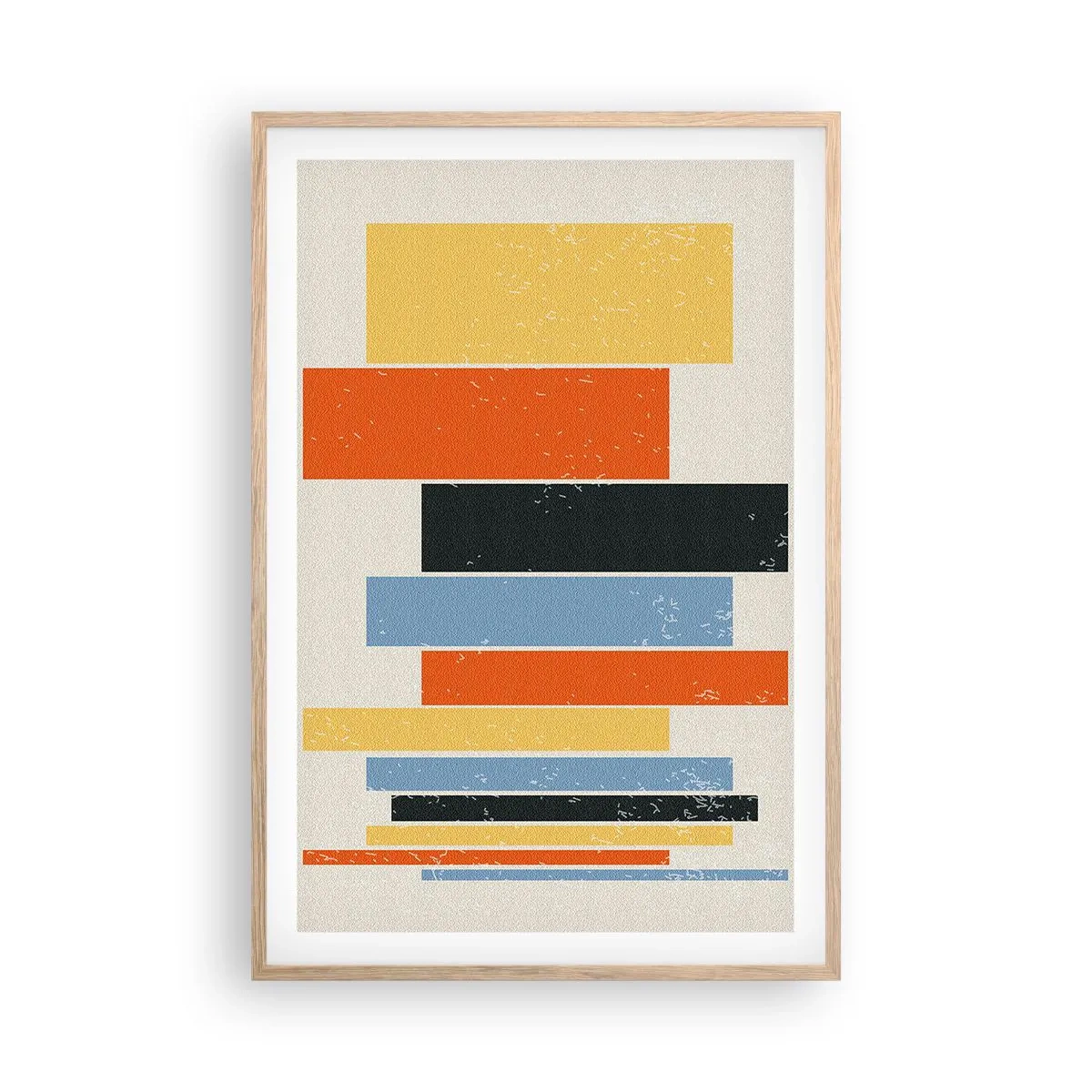 Plagát v ráme zo svetlého duba - Záznam hudby - 61x91 cm