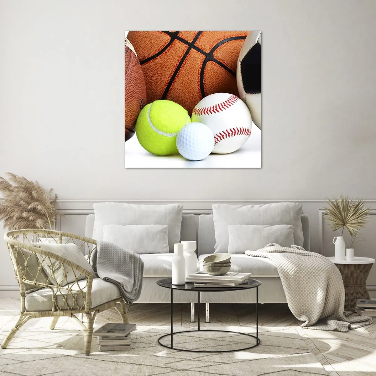 Obraz na skle - Spája nás futbal! - 60x60 cm