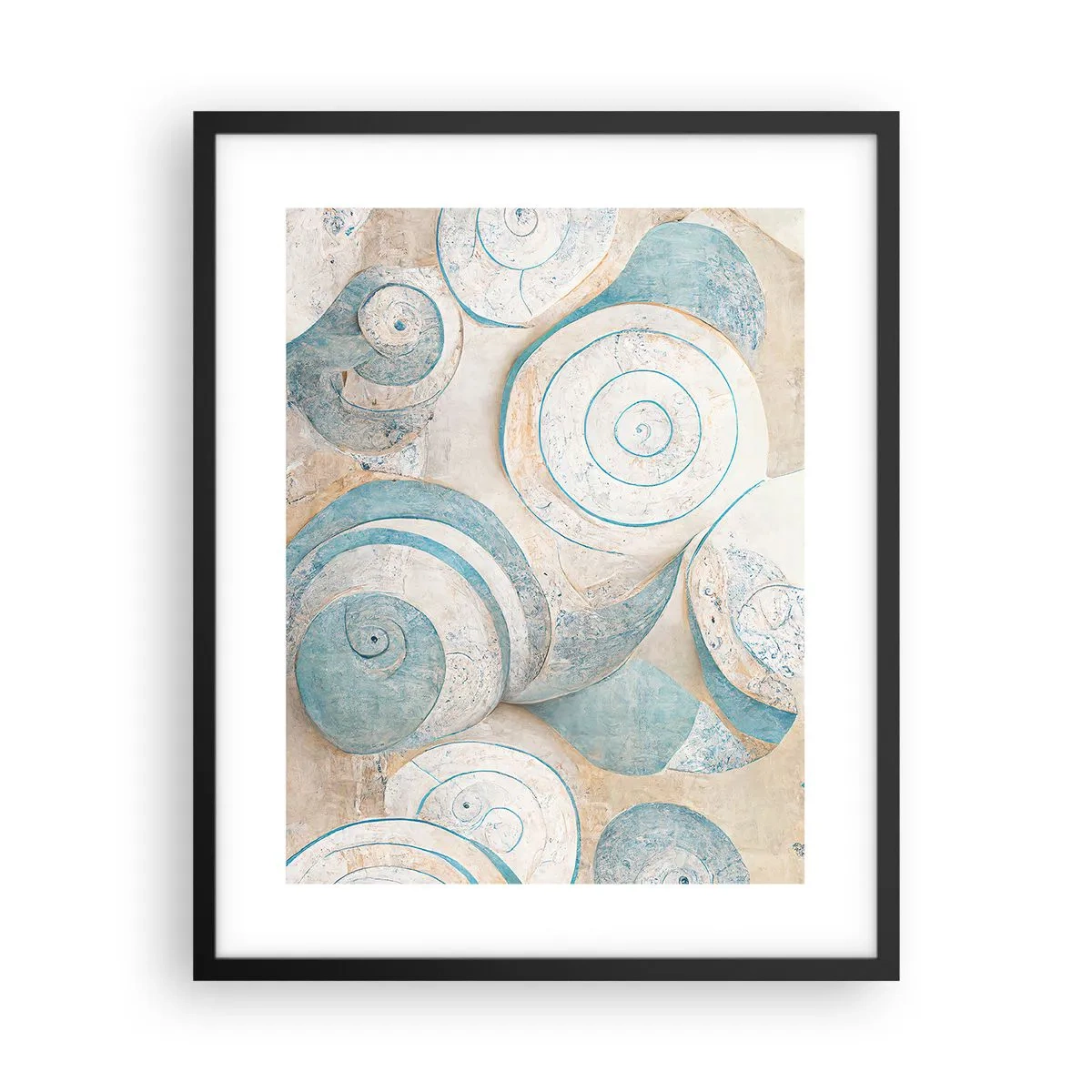 Plagát v čiernom ráme - Čo skrýva mušľa? - 40x50 cm