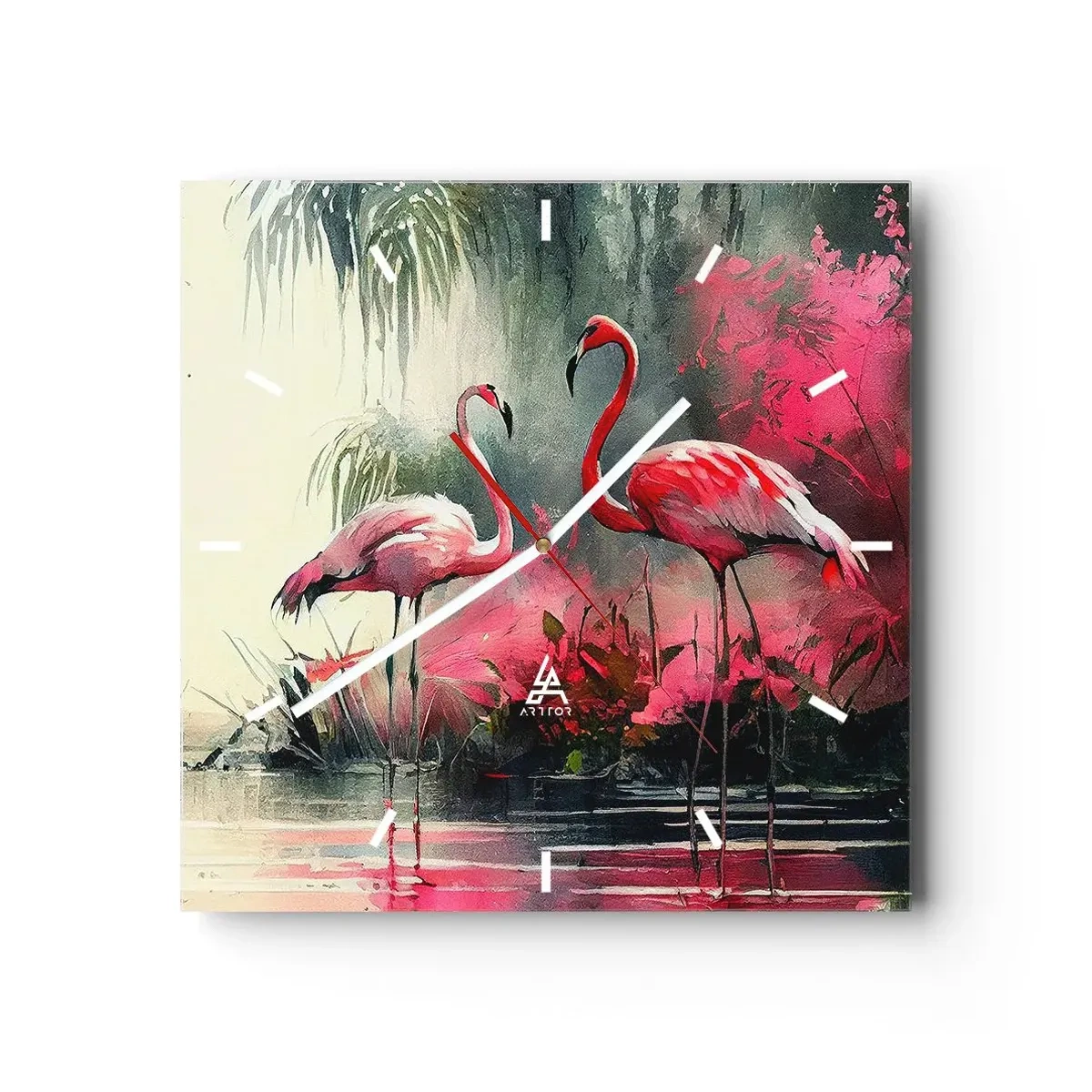 Nástenné hodiny - Hodiny prírodného kúzla - 40x40 cm