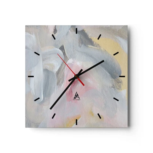 Nástenné hodiny - V pastelovom svete - 40x40 cm