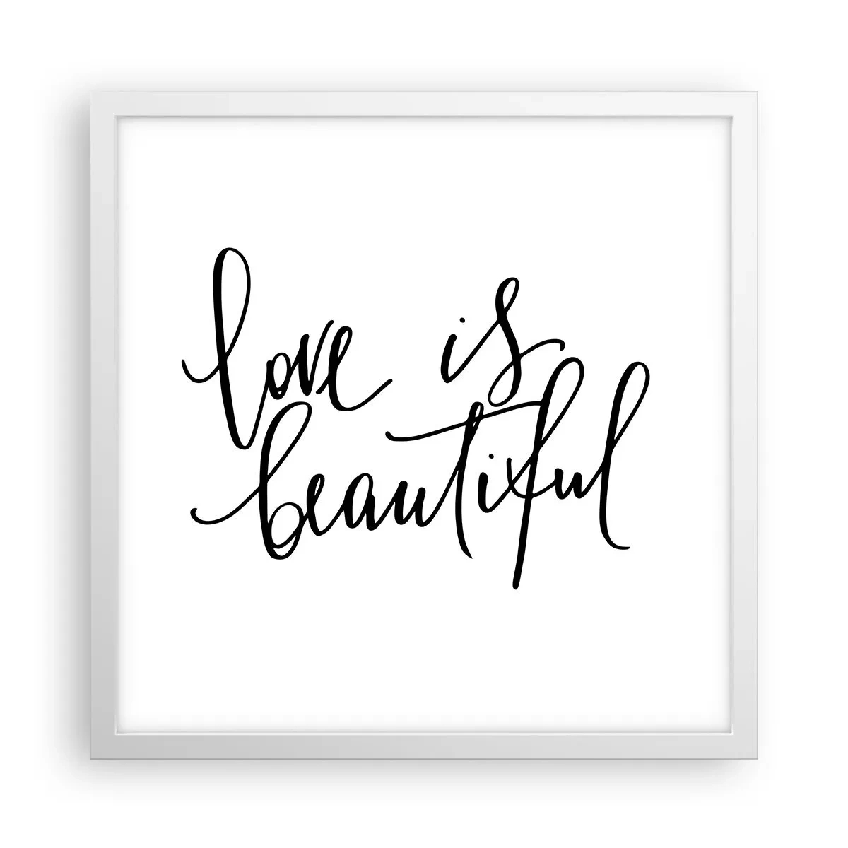 Plagát v bielom ráme - Prečítaj a zopakuj - 40x40 cm