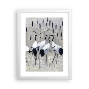 Plagát v bielom ráme - Medzi svojimi - 30x40 cm