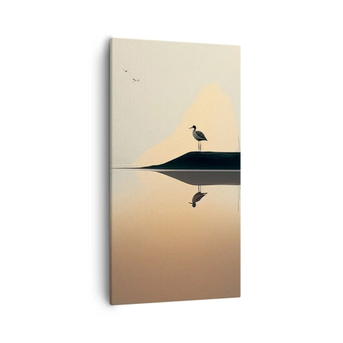 Obraz na plátne - Pán na jazere - 55x100 cm