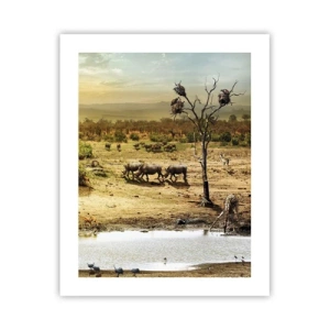 Plagát - „Z raja opäť pramenila rieka…“ - 40x50 cm