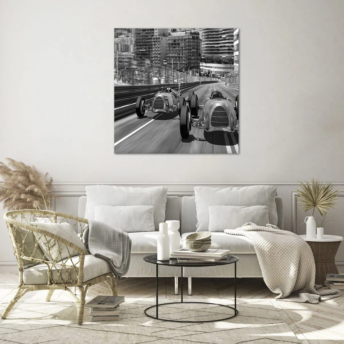 Obraz na skle - Kedysi dávno v Monte Carle - 30x30 cm