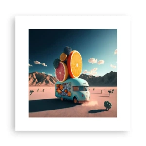 Plagát - Chuť prázdnin - 30x30 cm