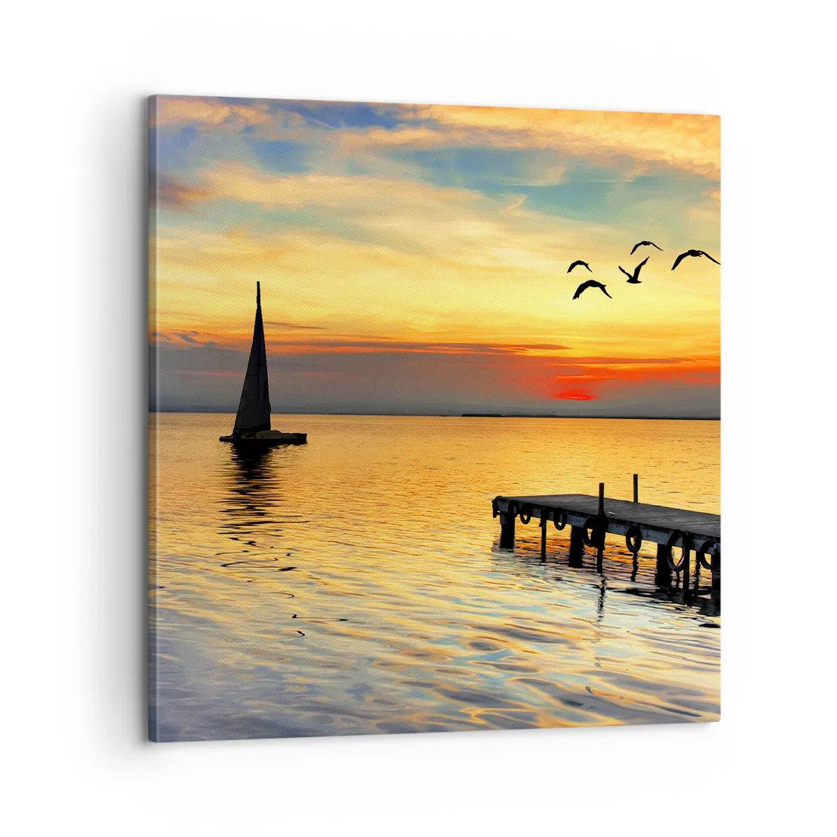 Obraz na plátne - Večerné návraty - 60x60 cm