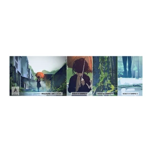 Vzorka Fototapeta Standard Eco - Oživujúci dážď - Abstrakcia, Mesto, Architektúra - 100x30 cm