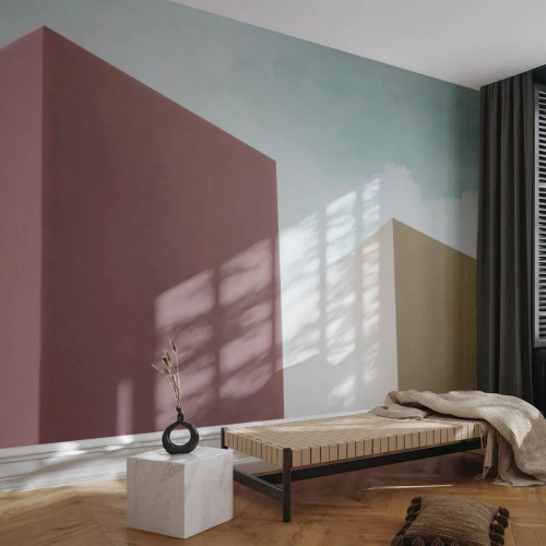 Fototapeta Premium Canvas - Geometria slnečného leta - Budovy, Architektúra, Trojrozmerný - 100x70 cm
