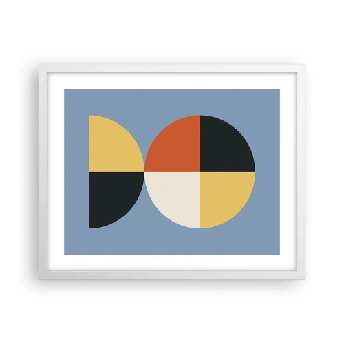 Plagát v bielom ráme - Pozri a počítaj - 50x40 cm