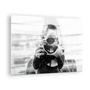 Obraz na skle - Tvorca a jeho materiál - 70x50cm - Tvorca a materiál - Moderná nástenná dekorácia do obývacej izby a spálne ARTTOR