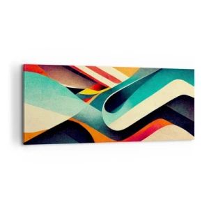 Obraz na plátne - Intenzívna kompozícia - 100x40 cm