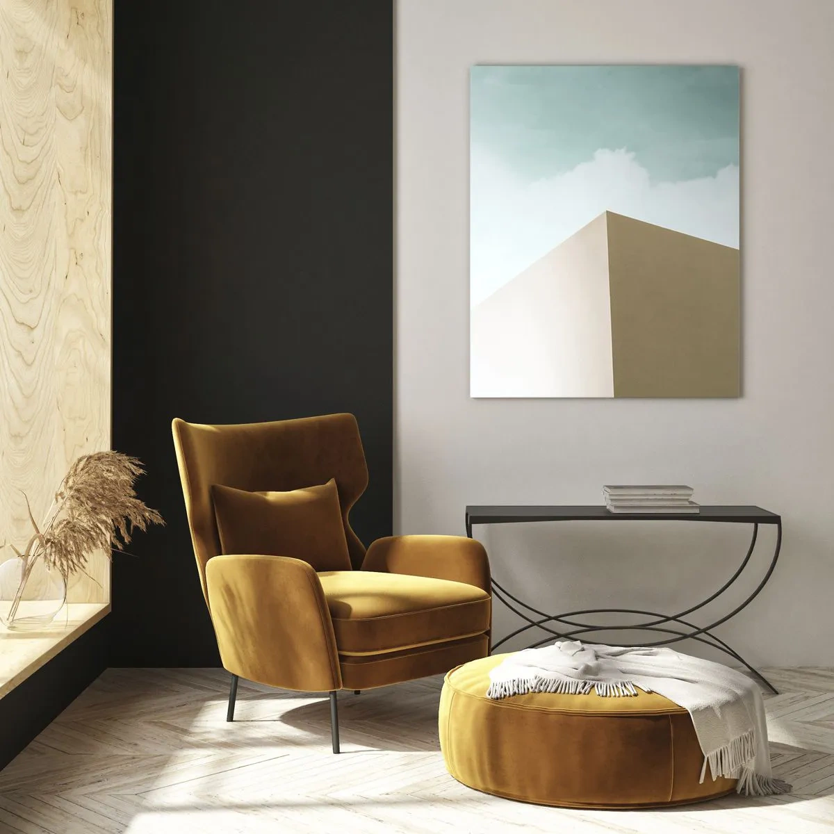 Obraz na skle - Geometria slnečného leta - 50x70 cm