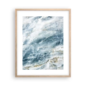 Plagát v ráme zo svetlého duba - Ľadový svet - 40x50 cm