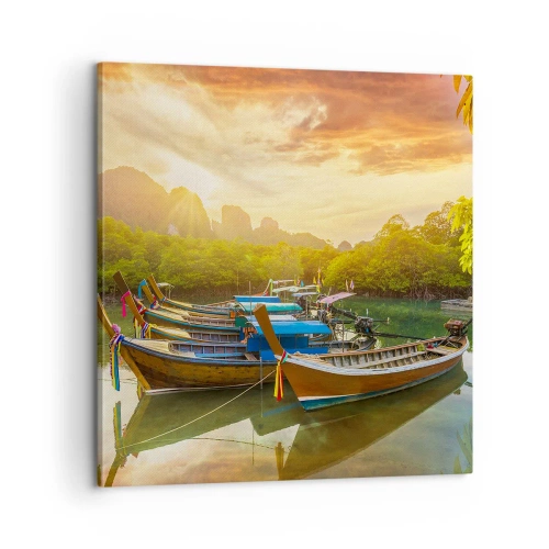 Obraz na plátne - Pred rušným dňom - 60x60 cm