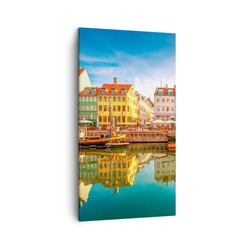 Obraz na plátne - Pri vode hladkej ako zrkadlo - 45x80 cm