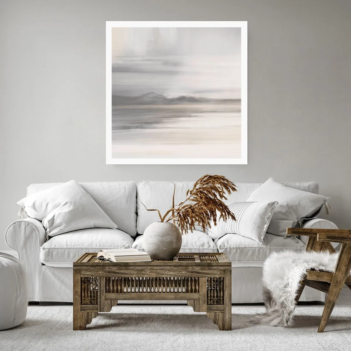 Plagát - Zamyslená diaľka - 60x60 cm