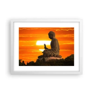 Plagát v bielom ráme - Bez strachu zo sveta - 40x30 cm