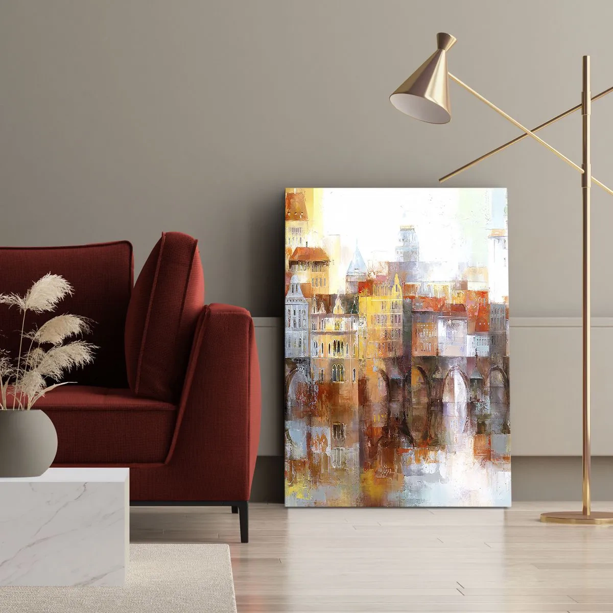 Obraz na plátne - Pod mostom je tiež krásne - 70x100 cm