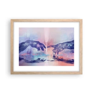 Plagát v ráme zo svetlého duba - Božská iskra života - 40x30 cm