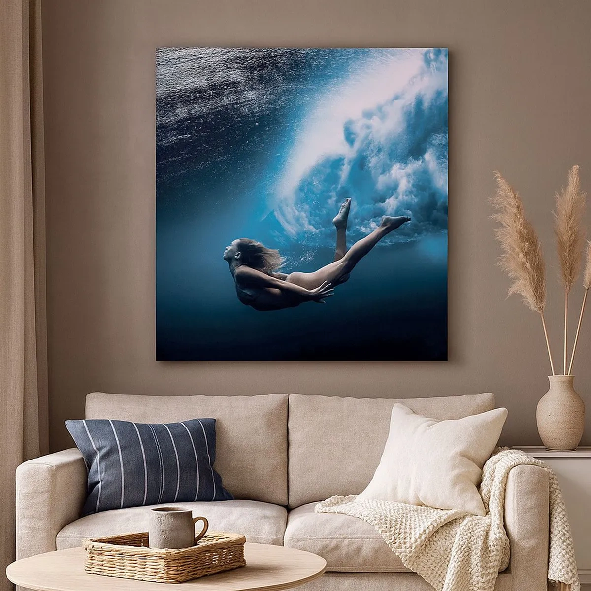 Obraz na plátne - Súčasná morská panna - 30x30 cm